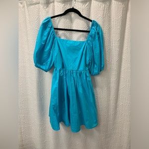 “A new day” puff sleeve dress